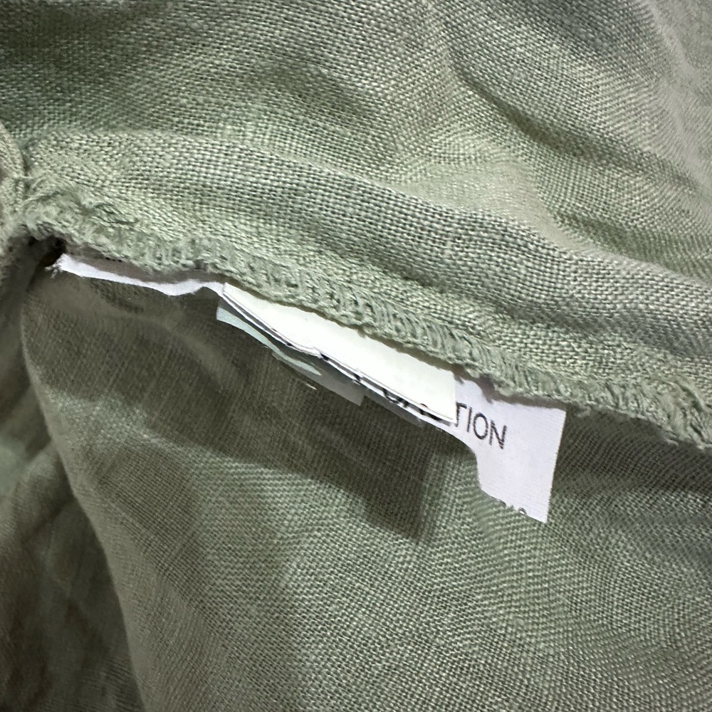 Zara Linen Button front shirt midi dress Sage Green - XS - Picture 9 of 9